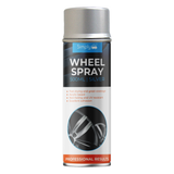 Simply Sprays Silver Wheel Spray 500ml for car rims; provides durable silver coating to restore and protect alloy wheels