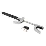 Simply Steering Wheel Lock for cars; anti-theft security device with heavy-duty steel construction