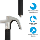 Simply Steering Wheel Lock for cars; anti-theft security device with heavy-duty steel construction