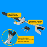 Simply Steering Wheel Lock for cars; anti-theft security device with heavy-duty steel construction