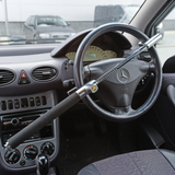 Simply Steering Wheel Lock for cars; anti-theft security device with heavy-duty steel construction