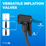 Simply Auto Premium Double Barrell Foot Pump
