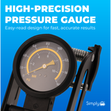 Simply Auto Premium Single Barrell Foot Pump