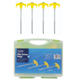 Streetwize set of 20 rock pegs, each measuring 7 × 200 mm, designed for securing tents and awnings in hard or rocky ground.