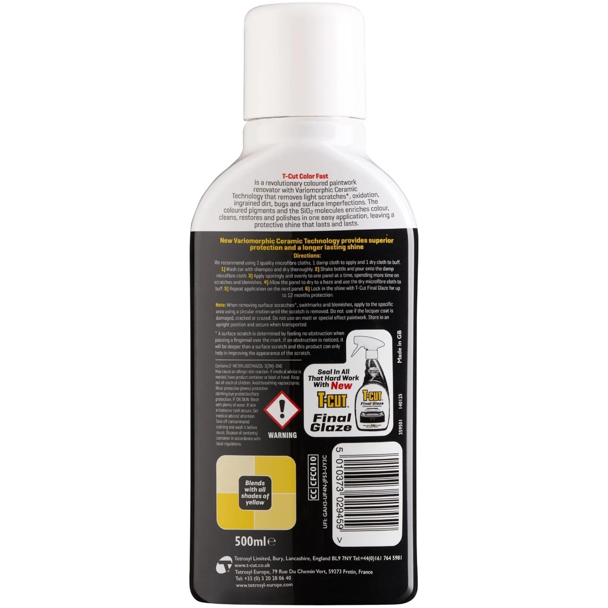 T-Cut Color Fast Yellow 500ml