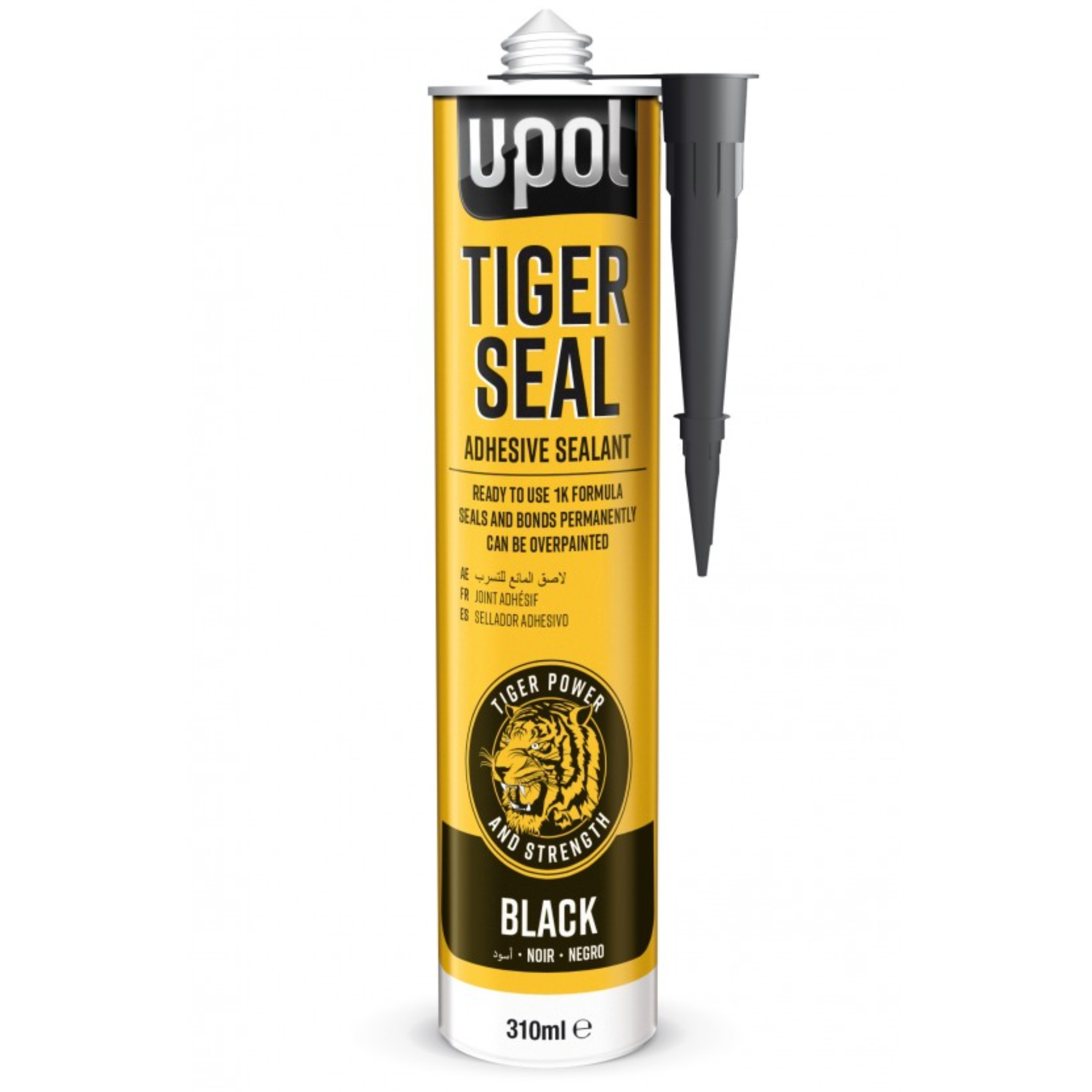 U-pol Black Tiger Seal Adhesive Sealant 310ml