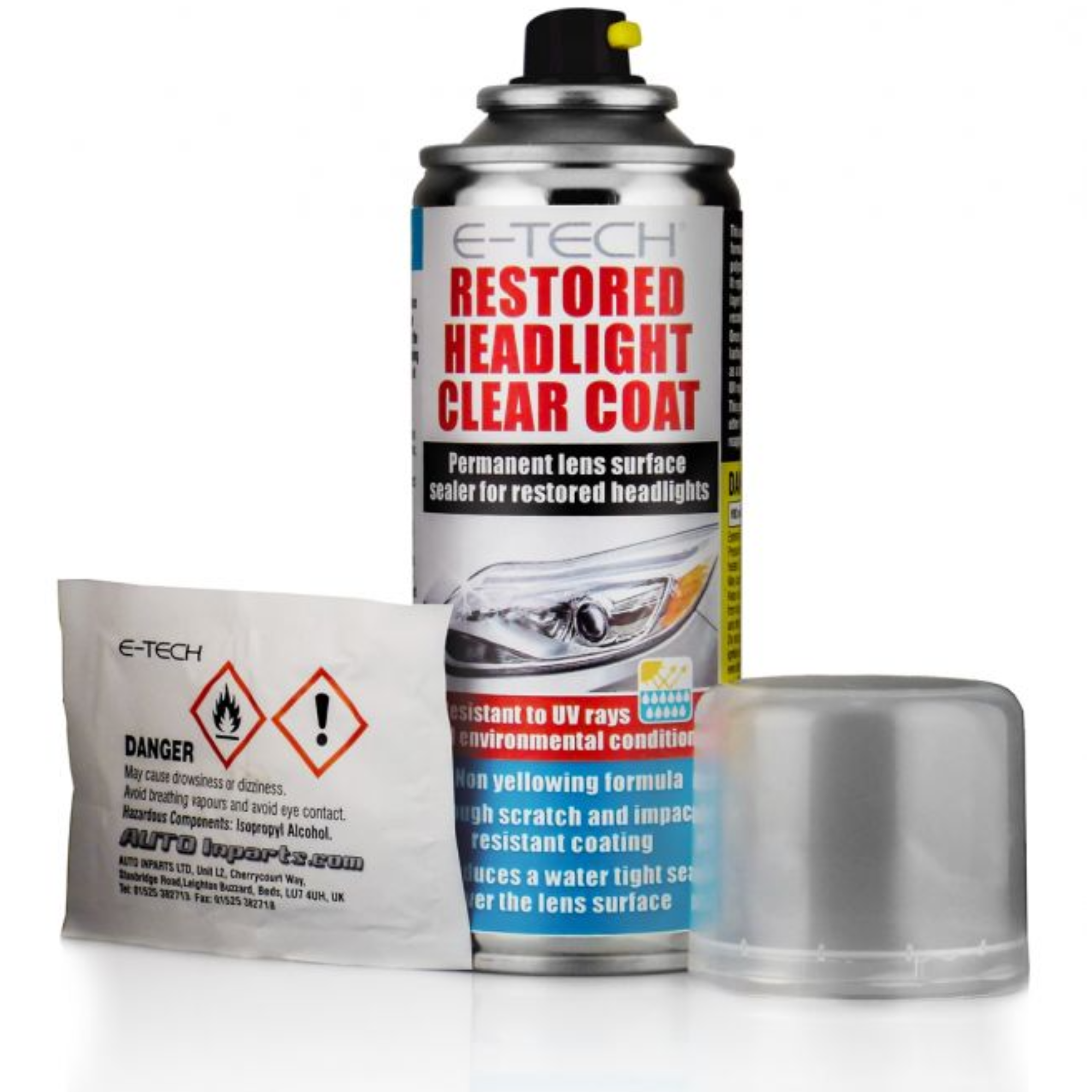 E-Tech Restored Headlight Clear Coat 200ml