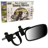 Maypole Pair of Caravan Towing Mirrors; extendable towing mirrors for cars and vans, improving visibility and safe towing