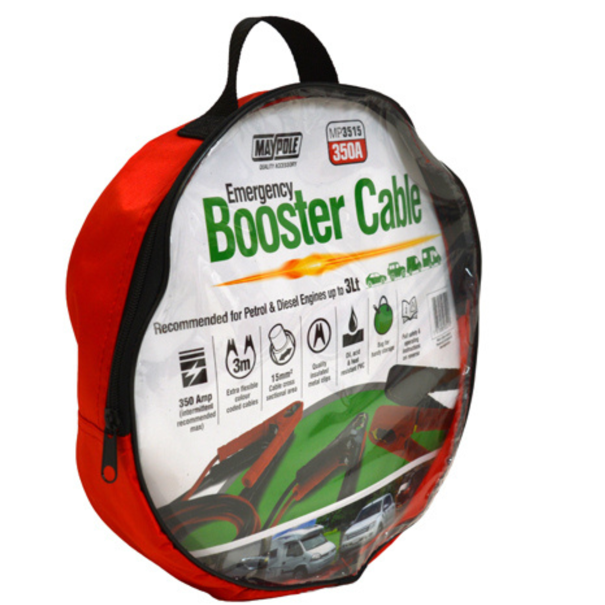 MP3515 15mm² X 3M Emergency Jump Lead