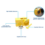 Streetwize hitch lock, anti-theft caravan and trailer tow security device.