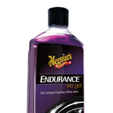 Meguiars Endurance Tyre Gel 473ml – instant black high gloss tyre dressing, long-lasting shine and protection for car tyres
