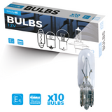 286 12V 1.2W Dashboard and Panel Wedge Bulbs Pack of 10; interior car lighting replacement bulbs
