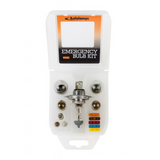 Spare Bulb & Fuse Kit H4 for car headlights; includes replacement bulbs and fuses for vehicle electrical maintenance