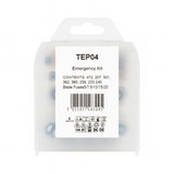 Spare Bulb & Fuse Kit H4 for car headlights; includes replacement bulbs and fuses for vehicle electrical maintenance