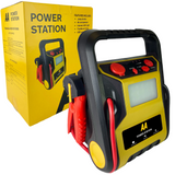 AA Power Station portable car jump starter and battery charger; emergency power supply for vehicles and electronics
