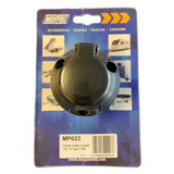 7-pin trailer socket, MP23 12N plastic, reliable towing electrical connection.