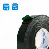 Double Sided Tape 12mm x 5m; strong adhesive tape for automotive and DIY applications