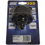 13-pin plastic caravan tow socket, electrical trailer connection, durable and weatherproof.