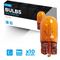 501 12V W5W Amber Indicator Light Bulbs Wedge (Pack Of 10)
