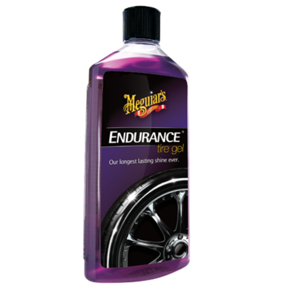 Meguiars Endurance Tyre Gel 473ml – instant black high gloss tyre dressing, long-lasting shine and protection for car tyres