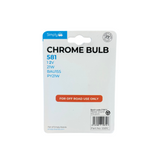 2-pack PY21W S581C Chrome Bulbs 12V 21W BAU15S; stylish automotive signal and indicator bulbs