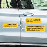 Simply Clear Door Guards Pack of 4; transparent car door protectors against scratches and minor impacts