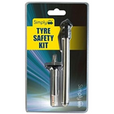 Simply Tyre Pressure Gauge Safety Kit; includes digital gauge and accessories for accurate tyre pressure monitoring