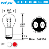 566 12V 21/4W Stop & Tail Bayonet Bulbs Pack of 10; automotive replacement bulbs for stop and tail lights