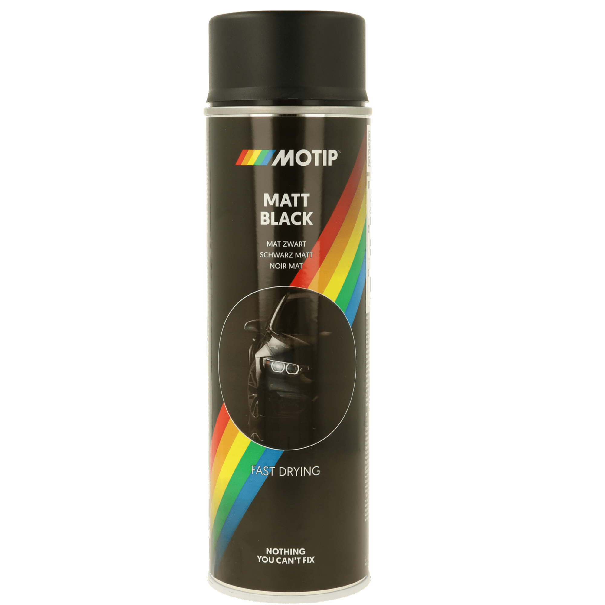 Motip Matt Black Spray 500ml