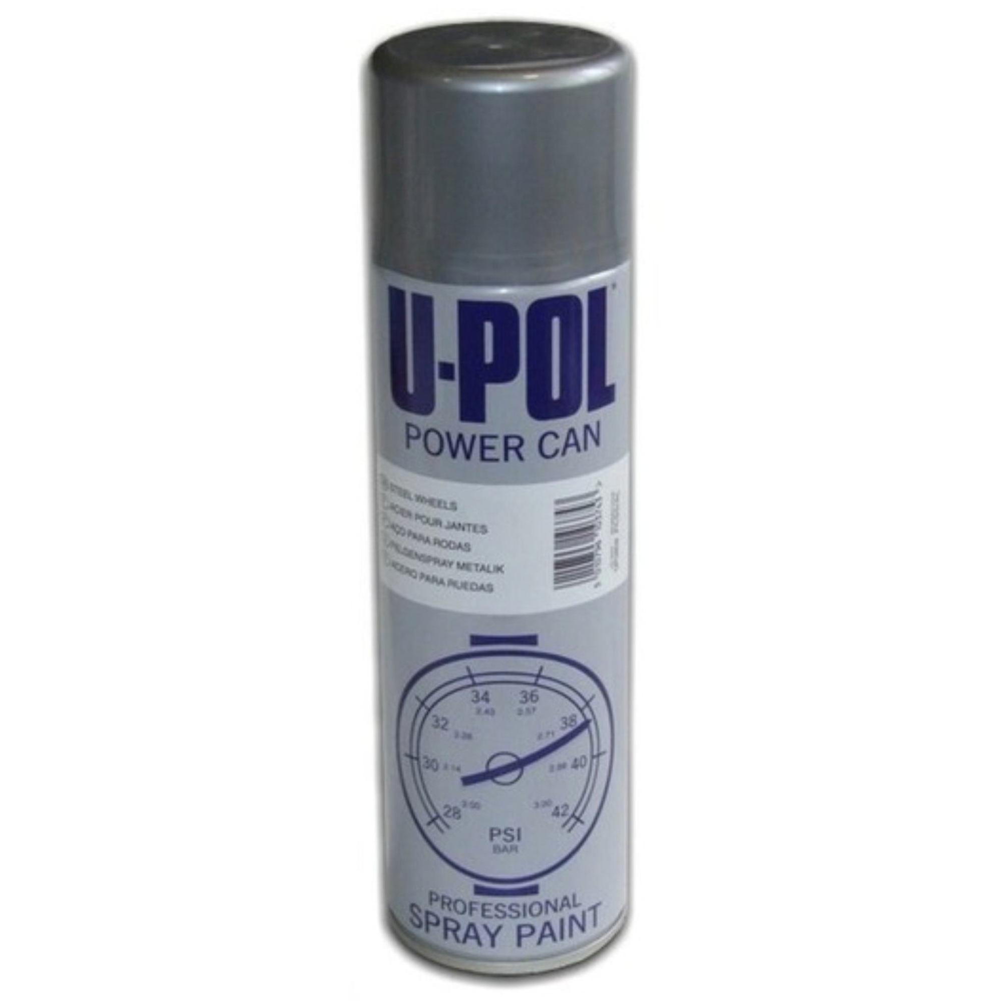 Upol Powercan Wheel Spray Paint - 500ml Steel Silver