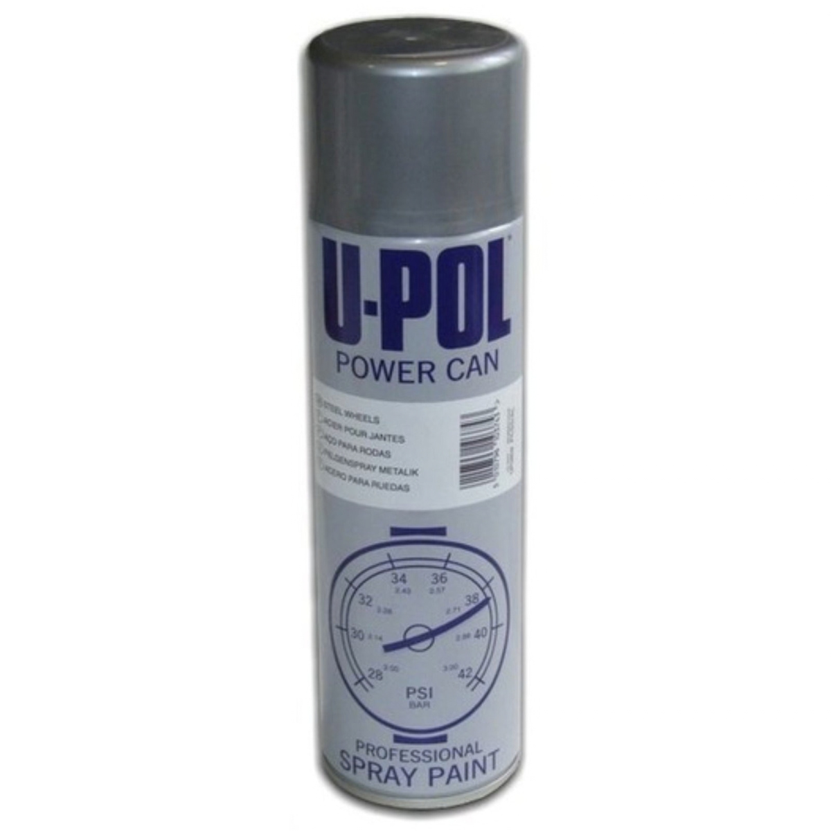Upol Powercan Wheel Spray Paint - 500ml Steel Silver