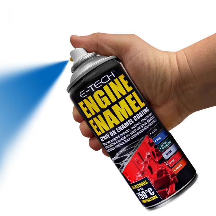E-Tech Blue Engine Enamel Spray On 400ml