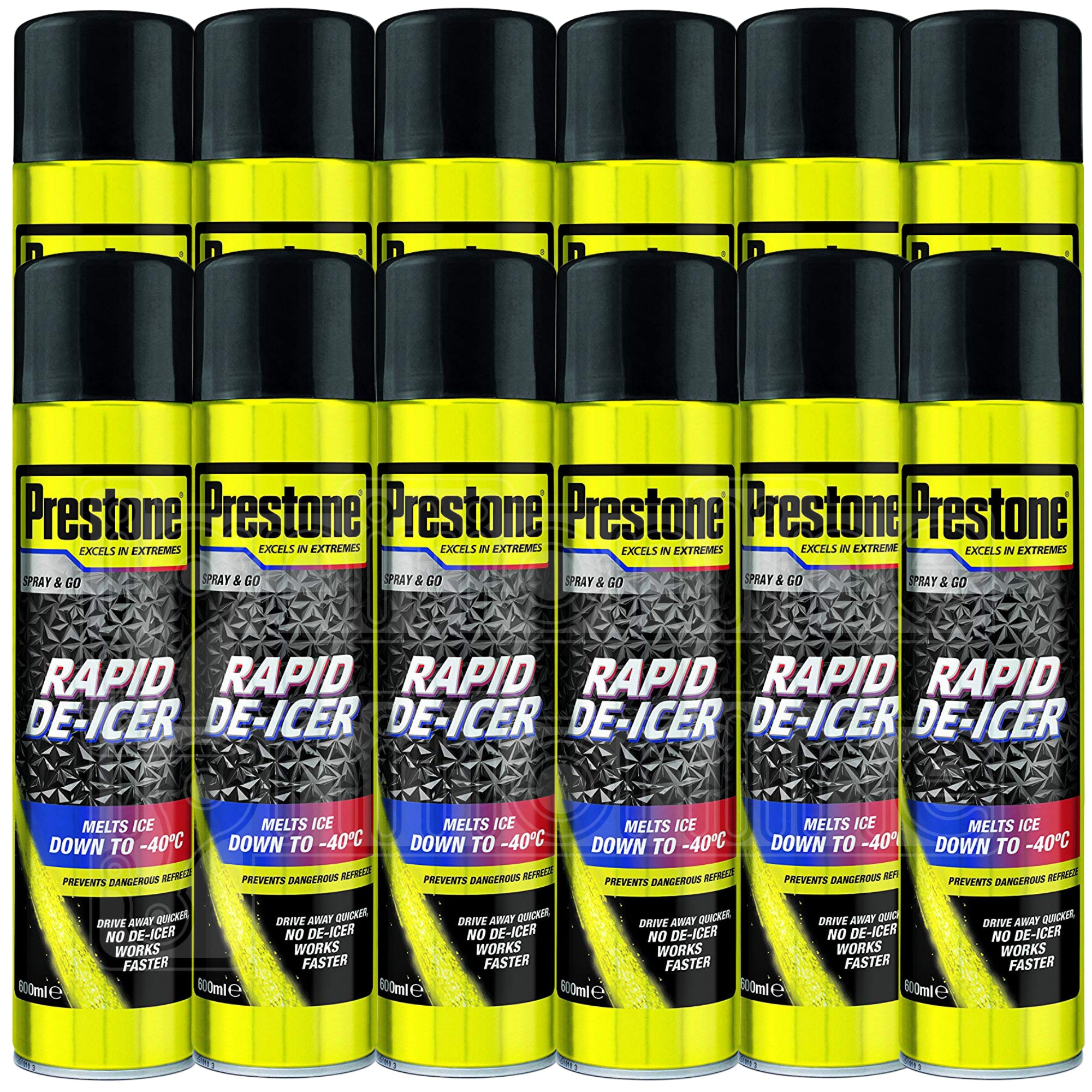 Prestone Rapid De-Icer 600ml (Pack Of 12) 