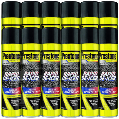 Prestone Rapid De-Icer 600ml (Pack Of 12) 