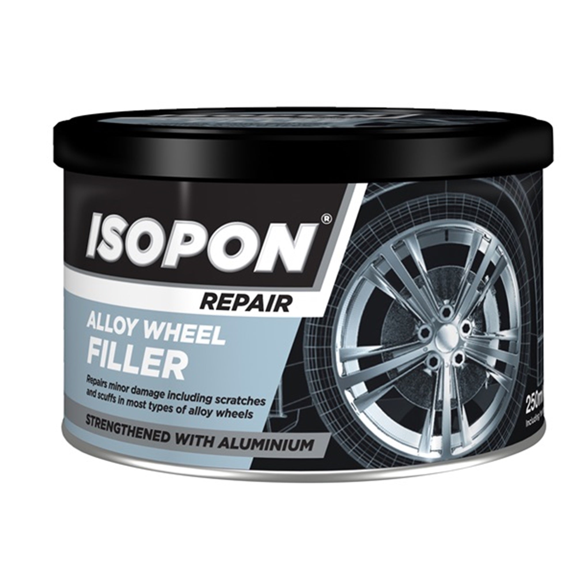 Isopon Alloy Wheel Filler 250ml - Metalik