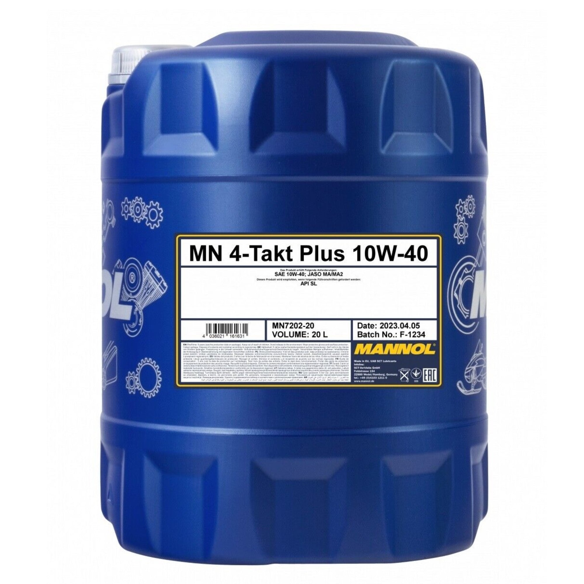 MANNOL 4-Takt Plus Engine Oil 10W-40 20L