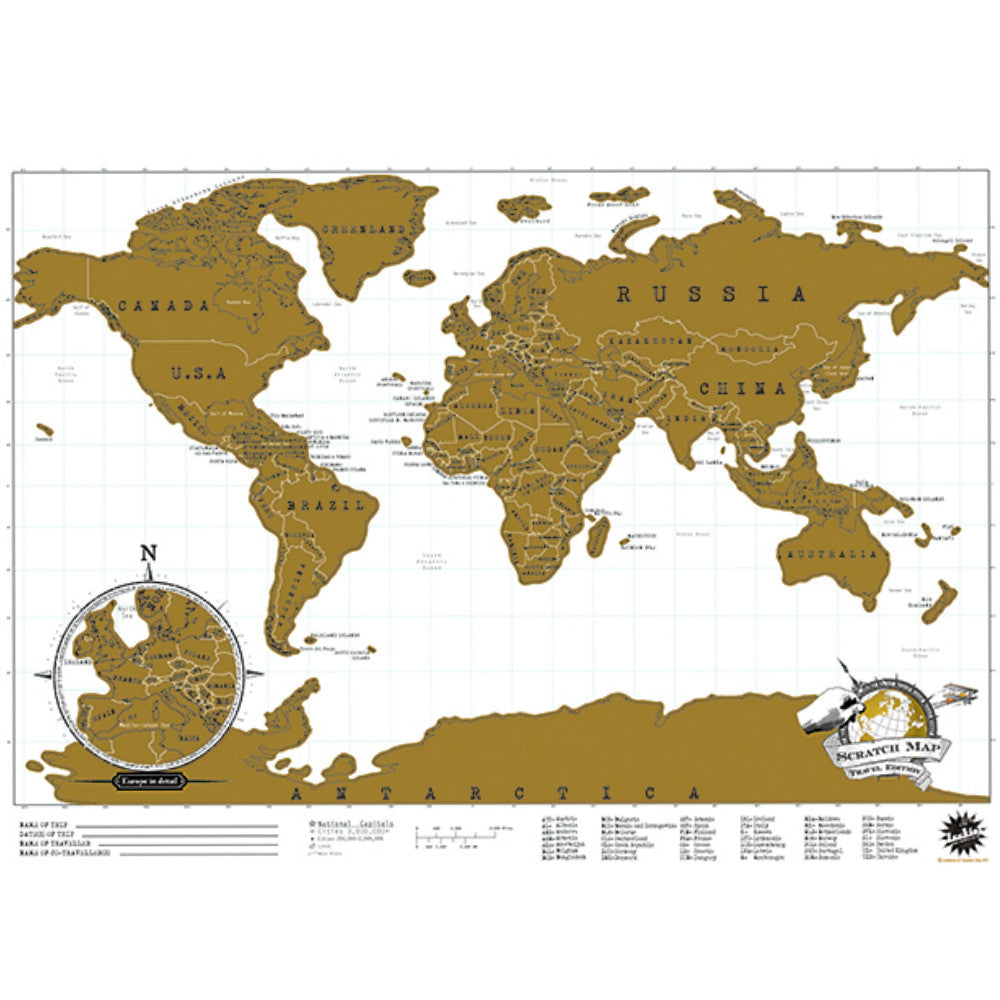 LUKSTRA Scratch Map Travel