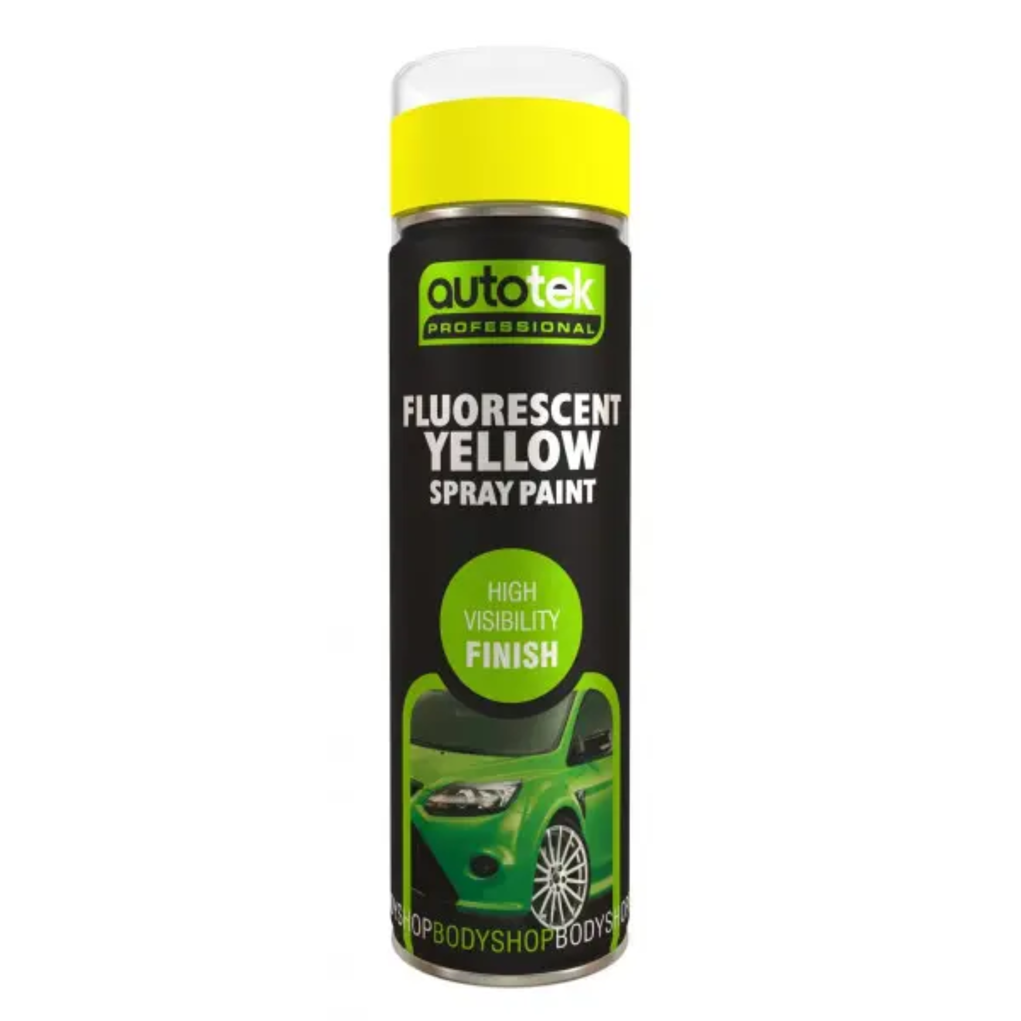 Autotek Fluorescent Yellow Spray Paint 500ml