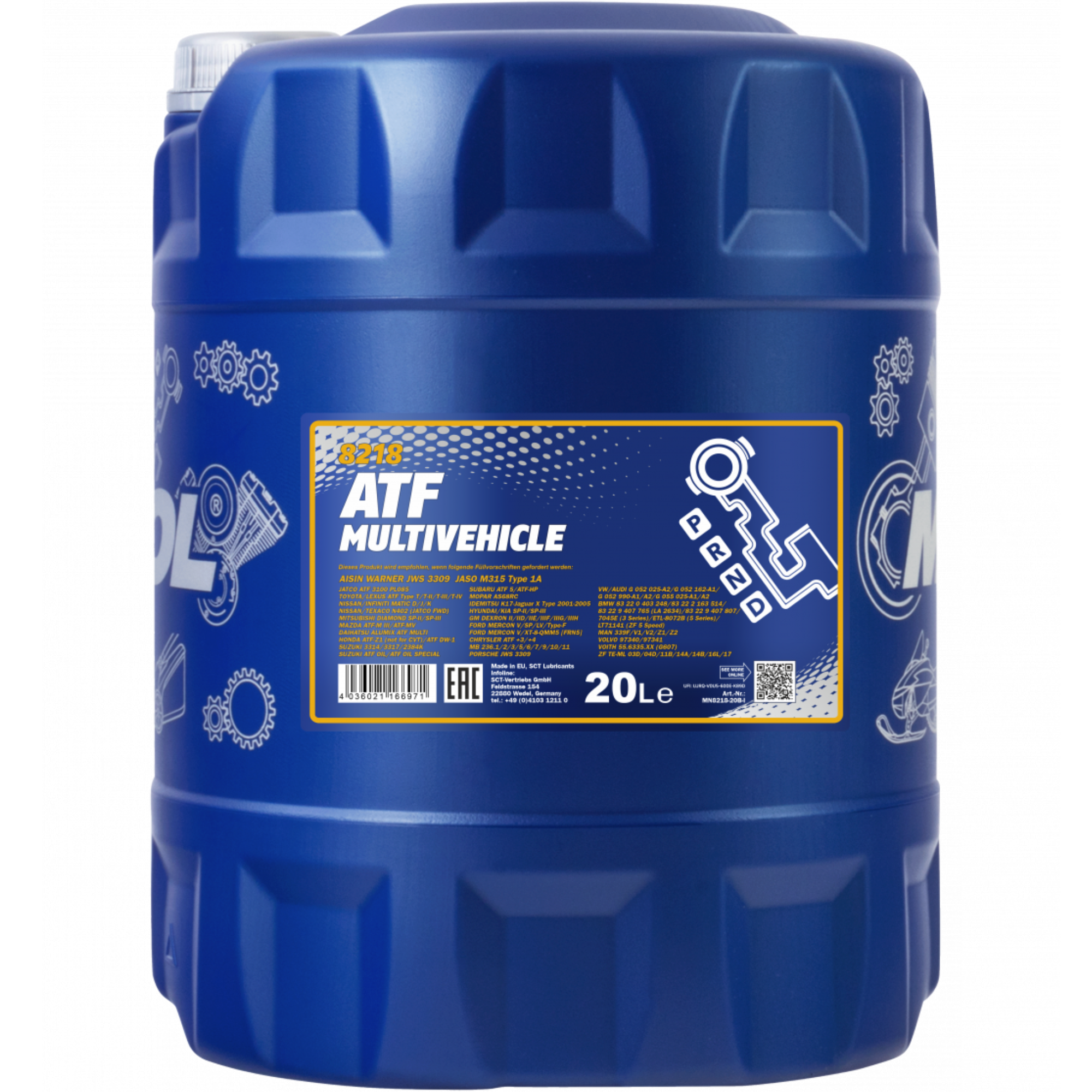 MANNOL ATF Multivehicle JWS 3309 8218 20L