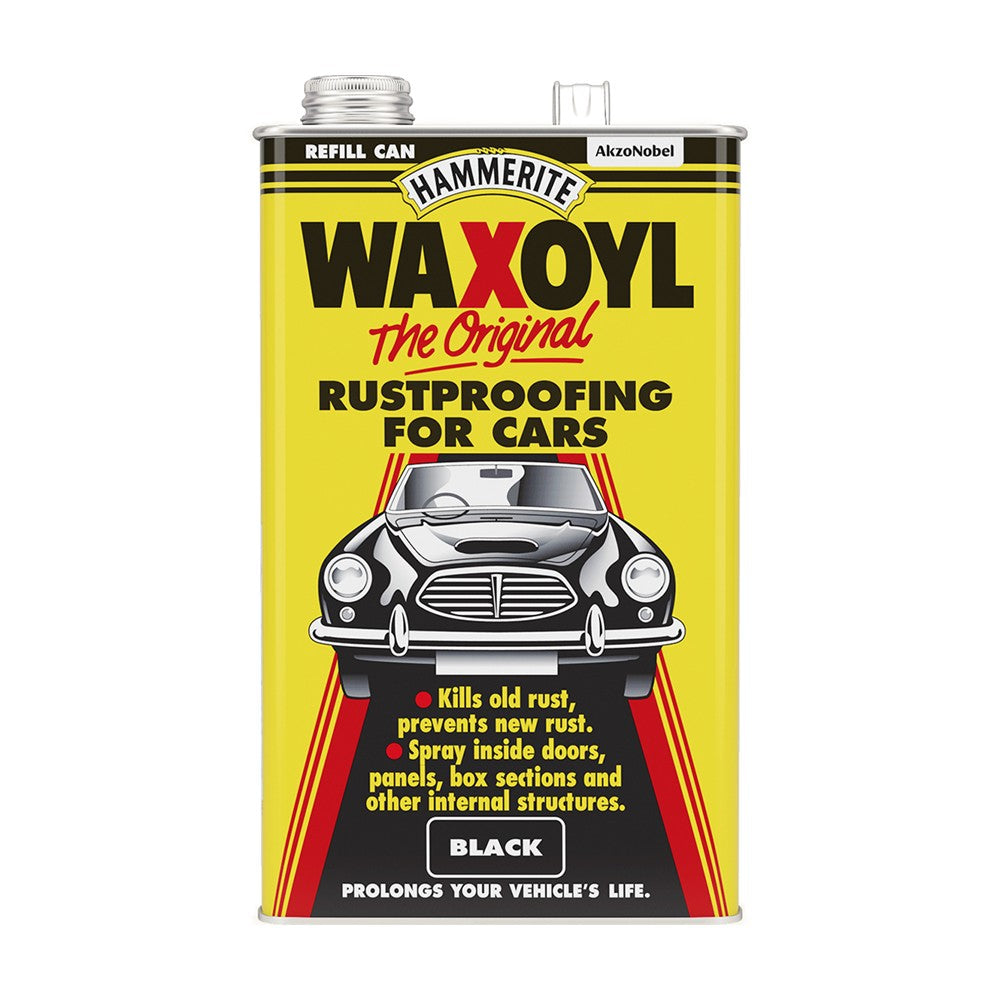 Hammerite Waxoyl Refill Can Black 5 Litre