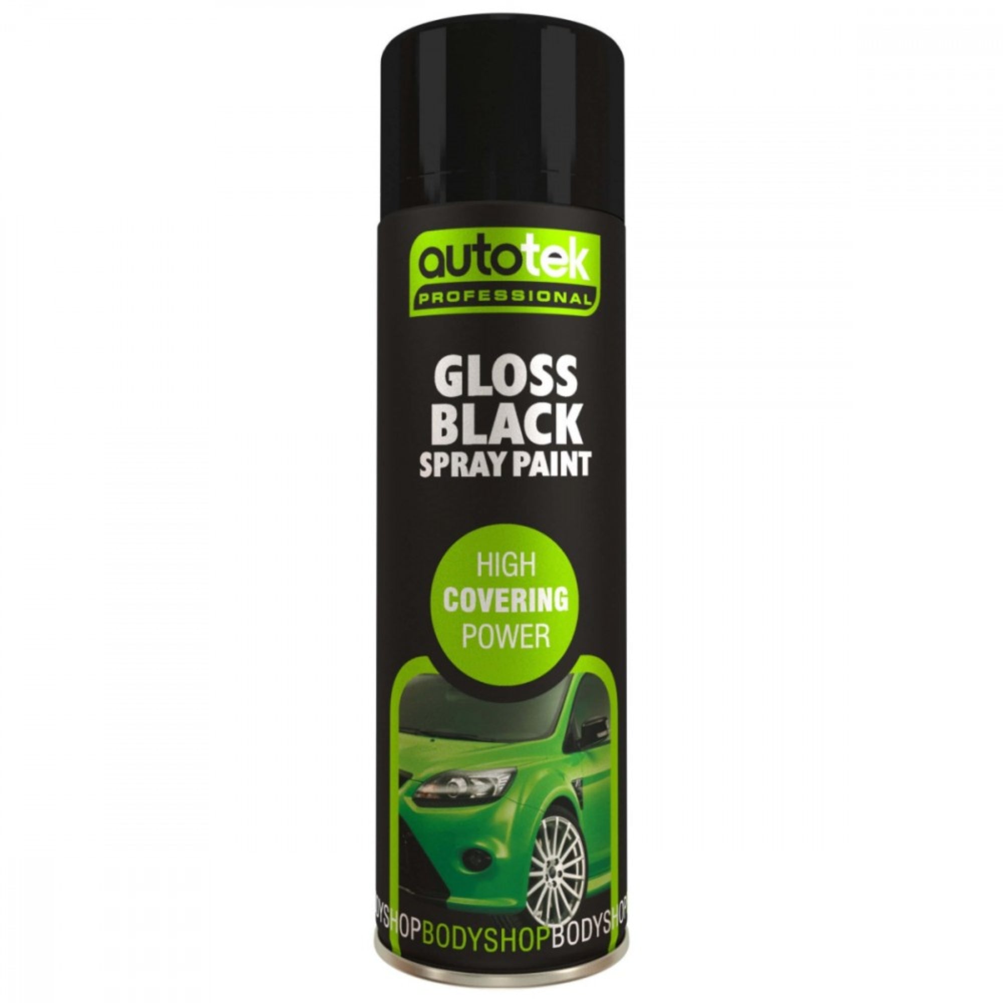 Autotek Gloss Black Spray Paint 500ml