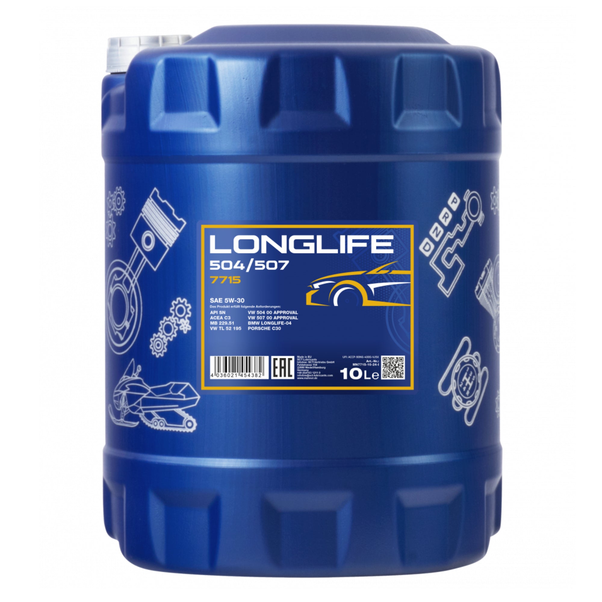 MANNOL Longlife 504/507 Engine Oil 5W-30 10L