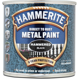 Hammerite Direct to Rust Metal Paint - Hammered Black 250ml