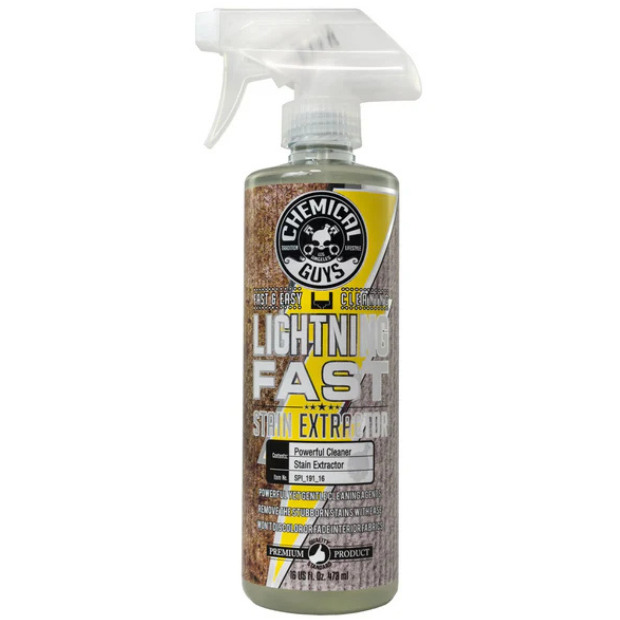 Chemical Guys Lightning Fast Carpet And Upholstery Stain Extractor (16 Fl. Oz.)