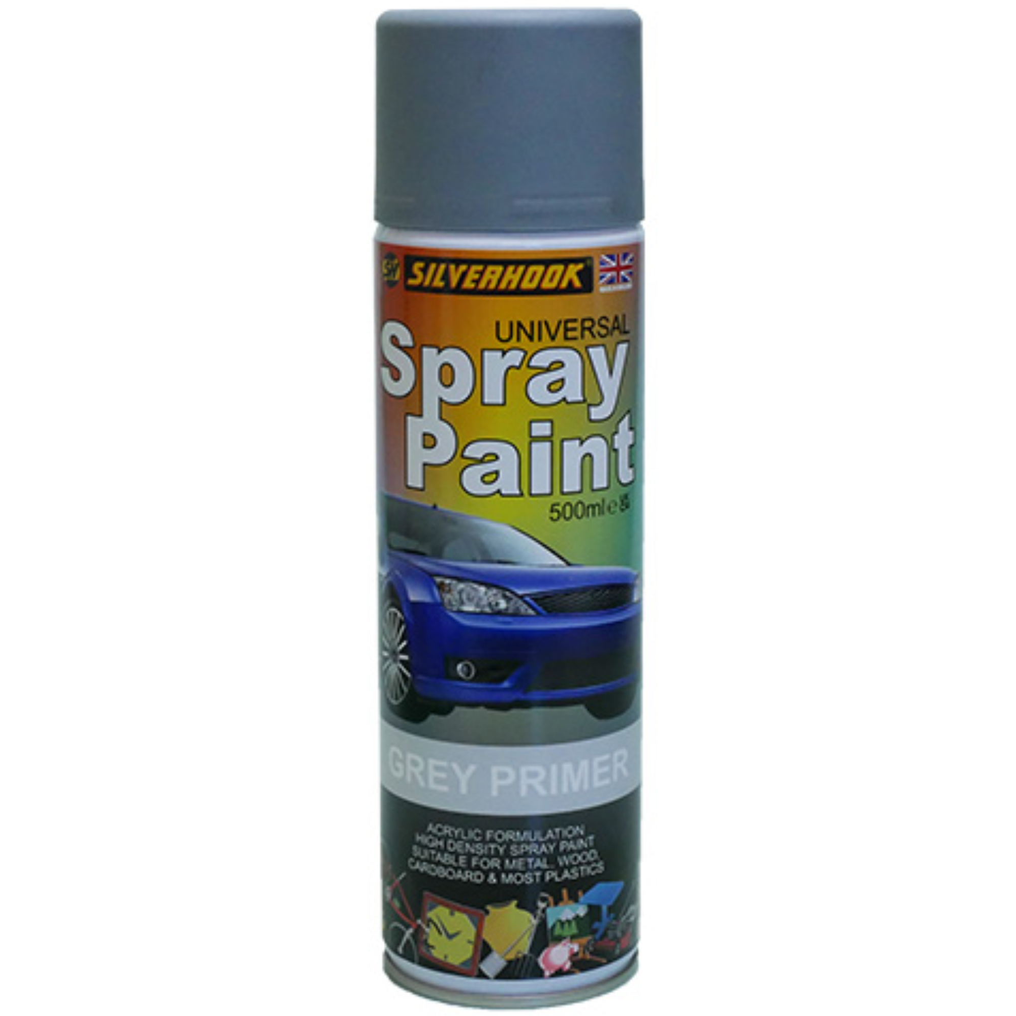 Silverhook Spray Paint 500ml Grey Primer
