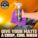 Matte finish detailer 16 fl. oz., Chemical Guys, protects and enhances matte paint surfaces.