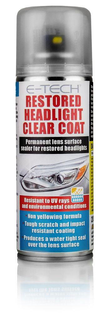 E-TECH Restored Headlight Clear Coat 200ml