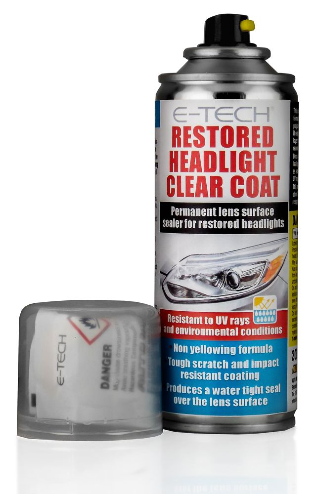 E-TECH Restored Headlight Clear Coat 200ml