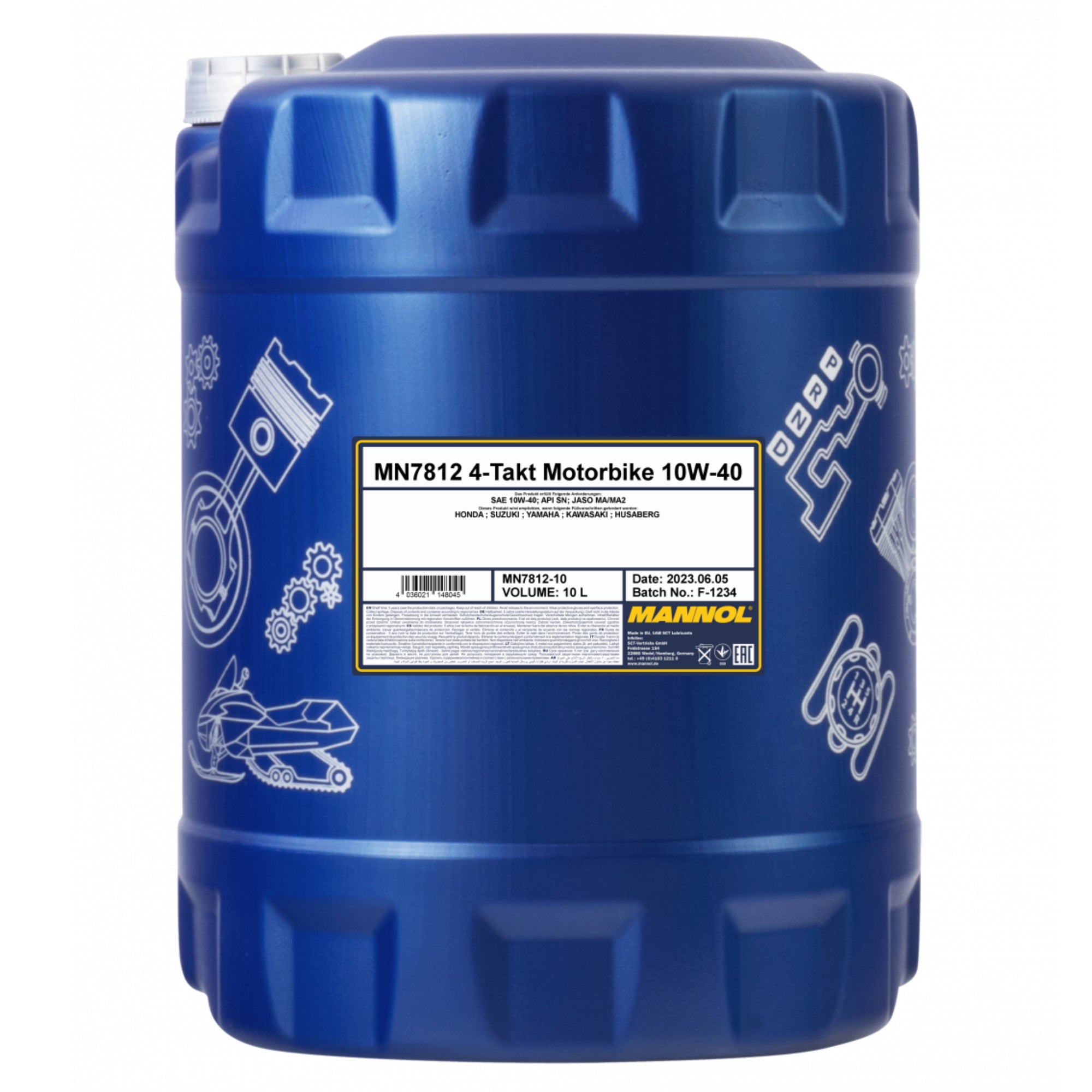 MANNOL 4-Takt Motorbike Engine Oil 10W-40 10L