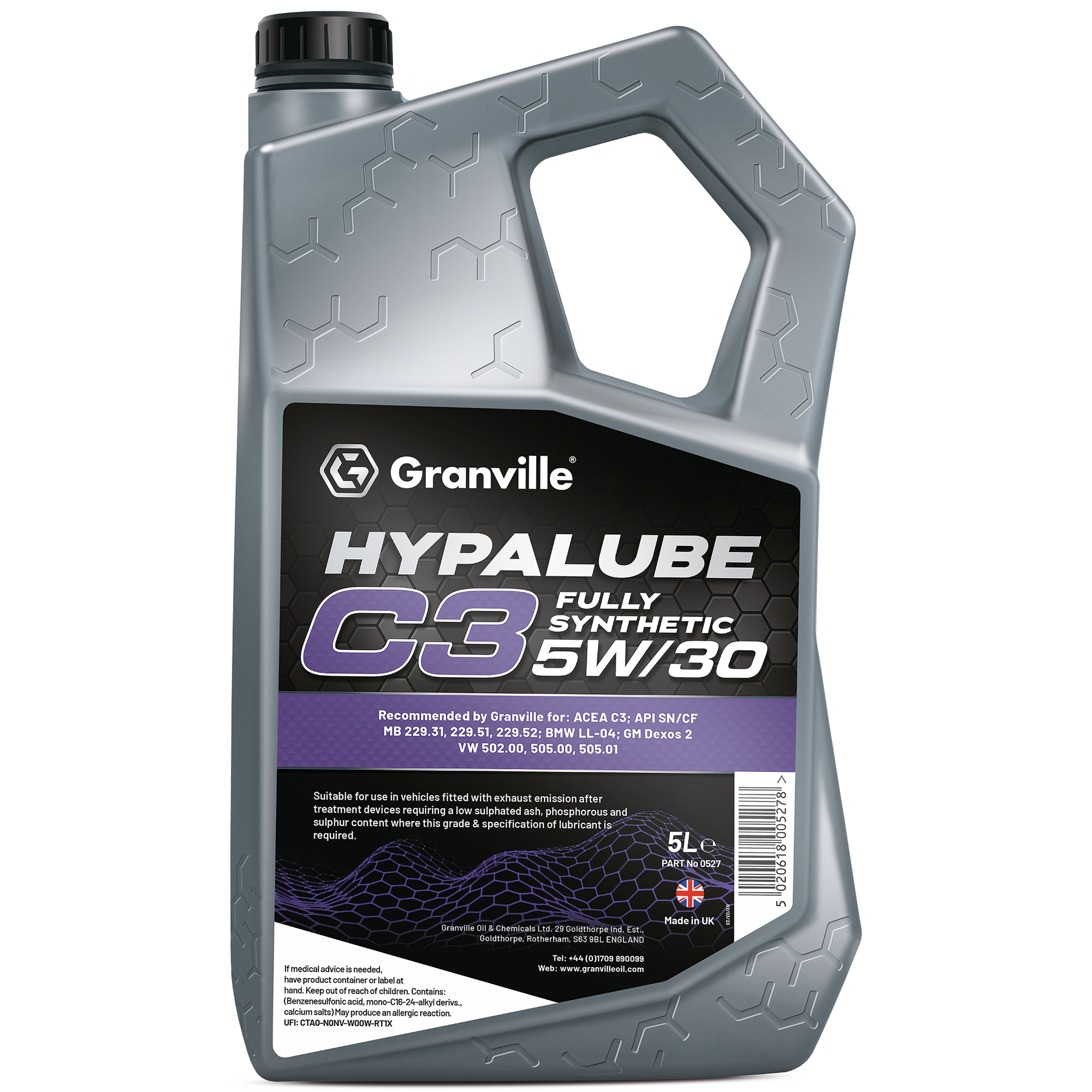 Granville Hypalube C3 Engine Oil 5W-30 5L